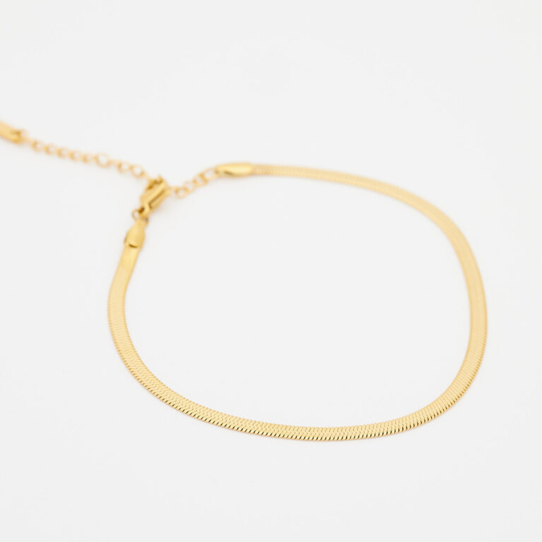HERRINGBONE ANKLET - 3MM